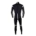 Leader Accessories 2.5mm Black/Blue Men's Fullsuit Jumpsuit Wetsuit