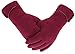 Tomily Womens Touch Screen Phone Fleece Windproof Gloves Winter Warm Wear