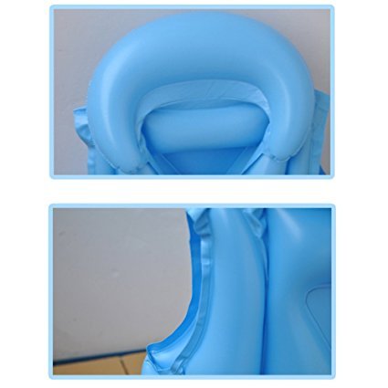 Children Float Swimming Aid Swim Vest Learn-to Swim Life Jacket Buoyancy Aid Vest for Kids (Medium, Blue)