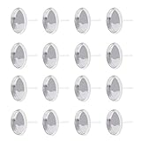NBEADS 500 Pcs Silver Color Brass Ear Stud Components Bezel Settings Blank Peg & Post Earring Findings for DIY Earring Making, Lead Free & Cadmium Free & Nickel Free