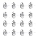NBEADS 500 Pcs Silver Color Brass Ear Stud Components Bezel Settings Blank Peg & Post Earring Findings for DIY Earring Making, Lead Free & Cadmium Free & Nickel Free