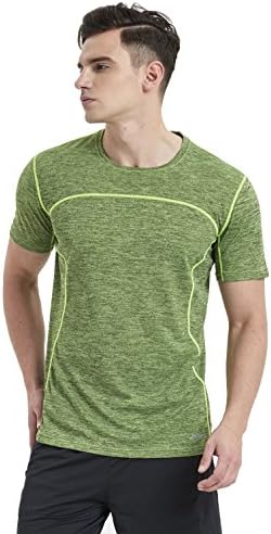 AkilexMens Running Dry Fit T-Shirt Athletic Outdoor Short Sleeve Comfortable Sports Top