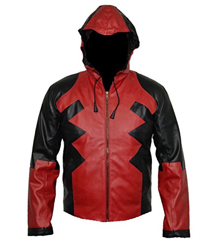 MSHC Men's Deadpool V2 Faux Leather Jacket