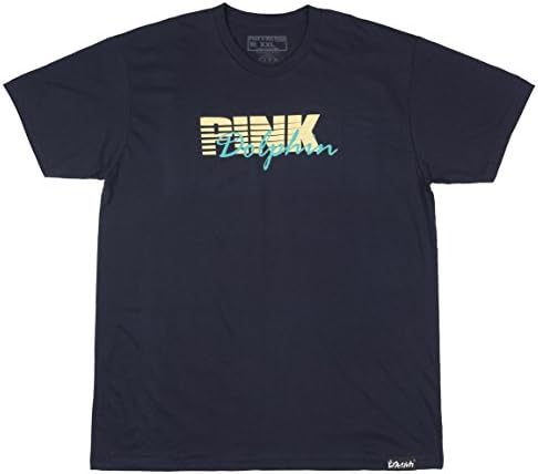 Pink Dolphin Testa Script Mens SS T-Shirt In Navy