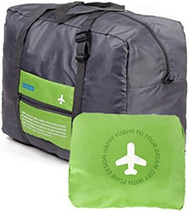 Travel Big Size Foldable Luggage Bag Clothes Storage Carry-On Duffle Bag (GREEN)