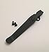 Matte Black Titanium Pocket Clip for Spyderco Delica 4 C11PBK Knife Tip Up Position