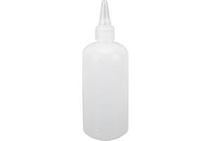 ZASCHMOY 40PCS Tip Caps Squirt Bottles 200ml Capacity Semi Transparent Plastic Multipurpose Squeeze Bottles with Scale for Co