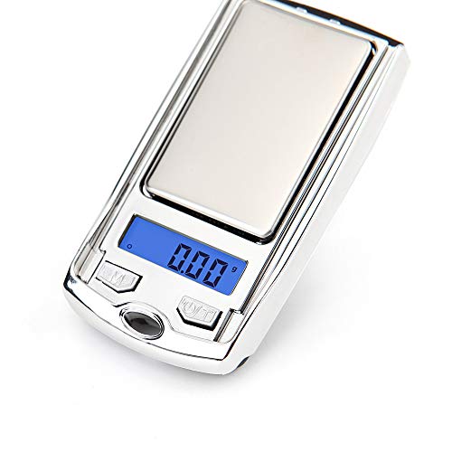 Businda Digital Mini Kitchen Scale, Multifunction Waterproof Food Scale High Accuracy Jewelry Scale with LCD Display Jewelry Gold Herb Balance Weight