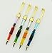 Lanxivi 4 PCS Yongsheng 3008 Piston Fountain Pen Fine Nib Transparent Diversity Color Gold Trim Set