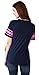 Disney Women's Fitted T-Shirt Minnie Mouse Football Jersey (Navy, XL)