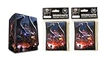 Hasta La Vista Dragon Invasion Deck Box + 100 Double Matte Sleeves (fits MTG, Pokemon, Force of Will Cards)