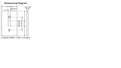 Leviton 86005 2-Gang 1-Toggle 1-Duplex Device