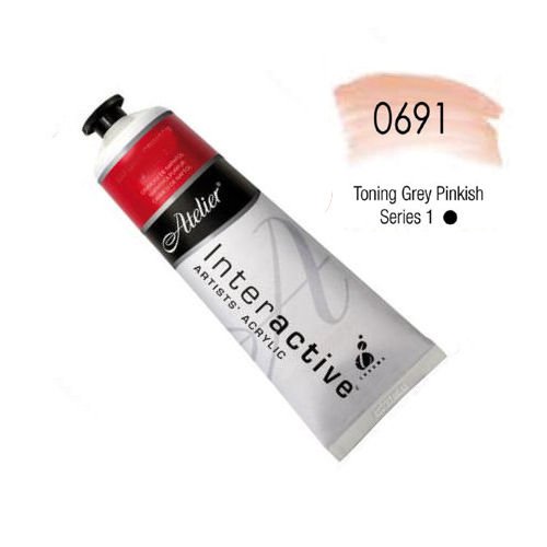 Chroma Atelier Interactive Acrylic - 80 ml Tube - Toning Grey Pink