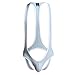 Men's Jockstrap Leotard Underwear Jumpsuits Wrestling Singlet Bodysuit(Gray M)
