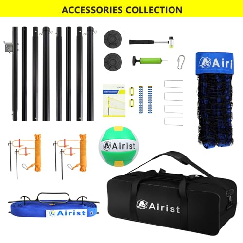 Airist Heavy Duty Volleyball Net Outdoor With Steel AntiSag System