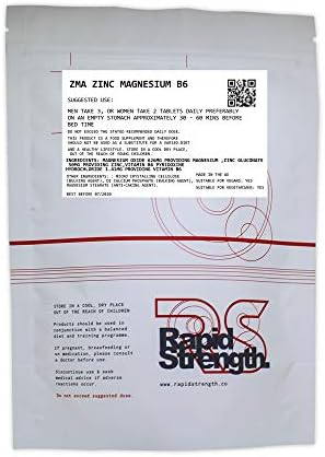 ZMA (Zinc, Magnesium & B6) 60 Capsules | Rapid Strength