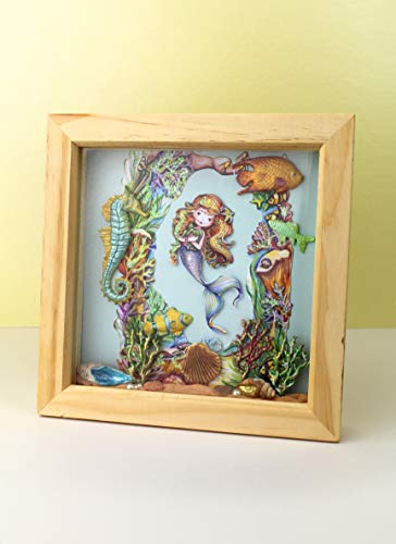 Mermaids Paper Craft Pads, Card Making Kit, Makes 80 Card Toppers, Works with Dies