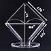 Sooyee Deluxe Clear Acrylic Decorative Square Cocktail Napkin Holder Stand Desktop,Modern Kitchen Napkin Rack