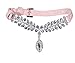 EXPAWLORER Pink Small Fashion Jeweled Diamante Dog Cat Puppy Collars Necklace Style