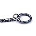 SGODA Black Dog Chain Collar Choke Pet Training Snake Collar with Heavy Links, 22 in, 4 mm