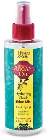 Hawaiin Silky Argan Oil Hydrating Sleek Oil Shine Mist 6 oz by Hawaiin Silky