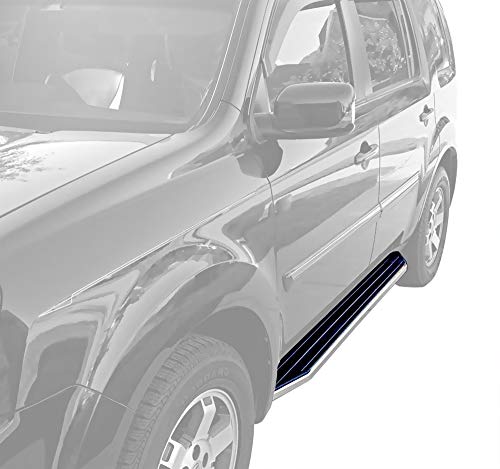 MaxMate Premium Custom Fit 09-15 Honda Pilot Side Step Running Boards Nerf Bars (2pc with Mounting Bracket Kit)