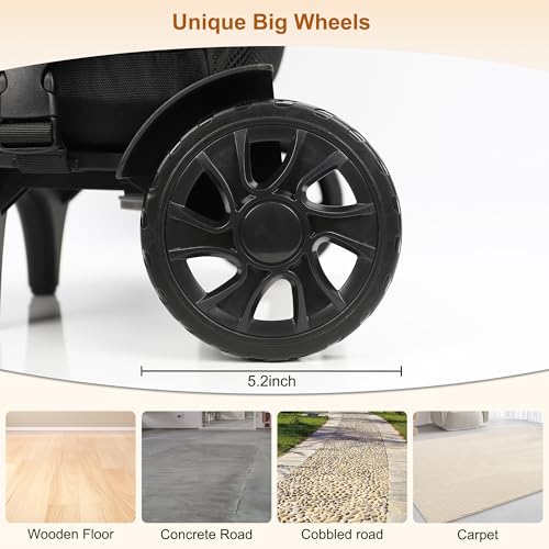 Relavel Professional Makeup Case with Wheels, black 3, Wheeled suitcase