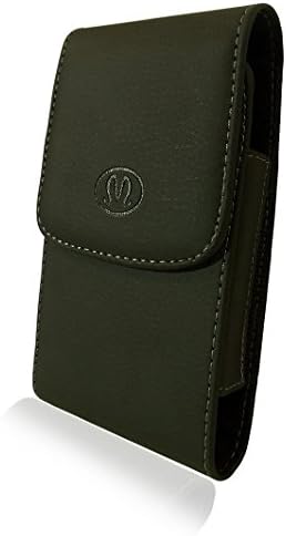 Vertical Leather Belt Clip Case Cover Pouch Holster for Apple iPhone 6 / Fits with MaxBoost Battery or Similar Extra Battery Packs