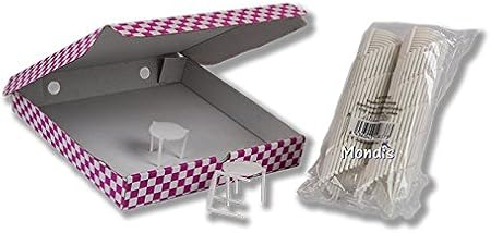 MESITA/Soporte/Mesa para Caja DE Pizza - 1000 UDS.: Amazon.es: Hogar