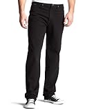 Lee Men's Regular Fit Straight Leg Jean, Double Black, 40W x 29L