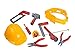 Kids Tool Belt Construction Toys- Tool Belt with Hard Hat for Pretend Play 10 Piece Set