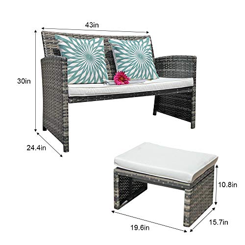 5 Loveseat+Furniture+Cushioned+Backyard+Poolside