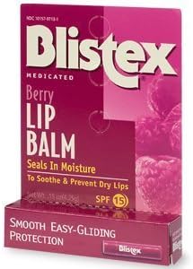 Blistex Blistex Medicated Lip Balm, SPF 15, Berry, .15-Ounce Tubes (Pack of 24)