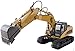 Memtes® 15 Channel Full Functional Remote Control Excavator Tractor Construction Toy, Metal Shovel, with Lights and Sounds