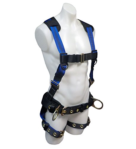 image for SafeWaze V-LINE Construction Safety Harness with Waist Belt, No-Tangle