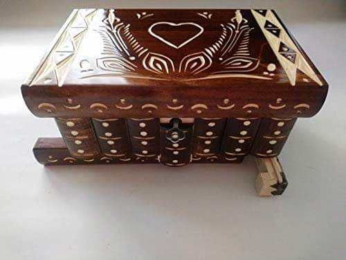 Nueva corazón marrón especial hermosa caja mágica ...