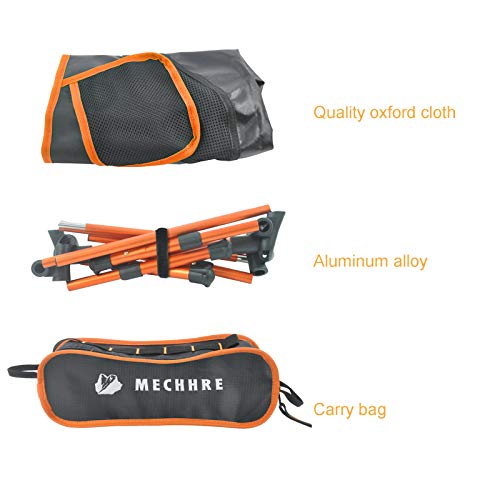 MECHHRE Campingstuhl,Tragbarer Campingstuhl,Ultraleicht Campingstuhl,Faltbar Angelstuhl,Verstellbarer Höhe Campingstuhl… – Bild 7