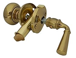 QCAA Solid Brass Storm Door Latch, Polished