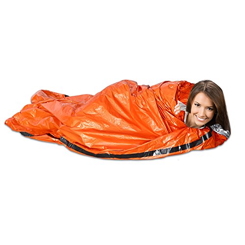 Mounchain Emergency Sleeping Bag Lightweight Waterproof Thermal Survival Blanket, Fits Camping, Backpacking, Hiking, Climbing - Thumbnail 7