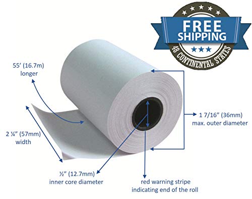 Clover Flex Mini and Mobile 2 1/4 x 50 Thermal Paper Rolls (50 rolls)