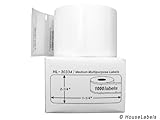 HouseLabels HL-30334-6FBA 6 Rolls; 1,000 Labels per Roll; DYMO-Compatible-30334 Medium Multipurpose Labels (2-1/4
