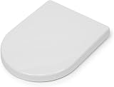Croydex Telese Stick 'n' Lock D Shape Soft Close Toilet Seat White view 7