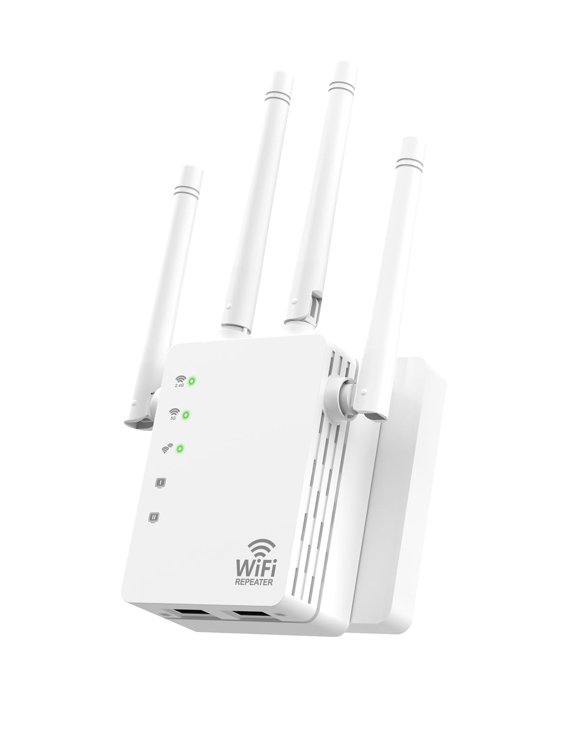 Photo 1 of 1200Mbps WiFi Extender Signal Booster – Dual Band WiFi Speed Enhancer, EasyMesh Compatible, 4 Directional Antennas (12880 Sq.ft),WiFi Booster Supports 105 Devices, Ethernet Port and Easy Setup