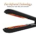 GORRON Ceramic Tourmaline Ionic Flat Iron Hair Straightener with Adjustable Temperature Suitable for All Hair Types Makes Hair Shiny and Silky，Heats Up Fast Dual Voltage（190°F-450°F）thumb 2