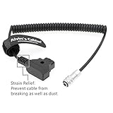 Alvin's Cables BMPCC 4K to D Tap Power Cable for Blackmagic Pocket Cinema Camera 4K Gold Mount V Mount Battery Weipu 2 Pin Female to P Tap