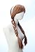 Brown Double Braided Wig Cosplay Party Princess Inspired Wig