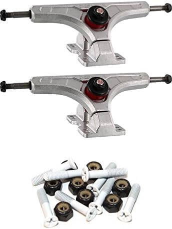 Arsenal Trucks Cast 44 Degree 165mm Skateboard Reverse Kingpin Trucks with 1" White Mounting Hardware