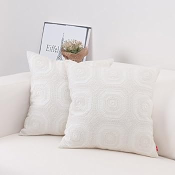 Amazon Com Baibu Embroidered Cushion Cover Unique Pattern Designs