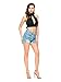 PERSUN Women's Black Plunge High Neck Lace Backless Bikini Crop Top Black Medium