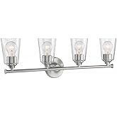 NUVO 60/7184 Bransel 4 Light Vanity Fixture,Brushed Nickel